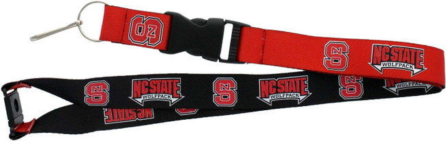 NCAA North Carolina State Wolfpack Reversible Lanyard Keychain ID Holder NCAA Fan Accessory
