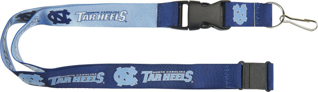 NCAA North Carolina Tar Heels Reversible Lanyard Keychain ID Holder NCAA Fan Accessory