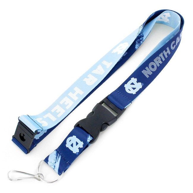 NCAA North Carolina Tar Heels Crossfade Lanyard Keychain ID Holder NCAA Fan Accessory