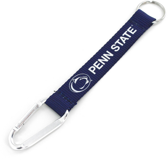 NCAA Penn State Nittany Lions Carabiner Lanyard Keychain ID Holder NCAA Fan Accessory Keychain