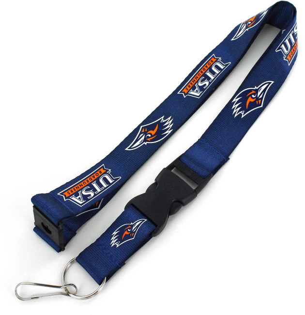 NCAA UTSA Roadrunners Team Lanyard Keychain ID Holder NCAA Fan Accessory, Blue