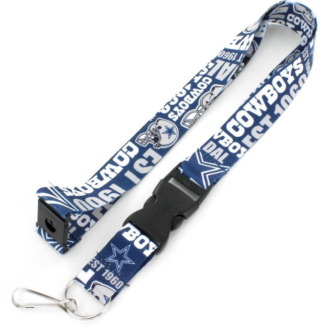 NFL Dallas Cowboys Dynamic Lanyard Keychain ID Holder NFL Fan Accessory