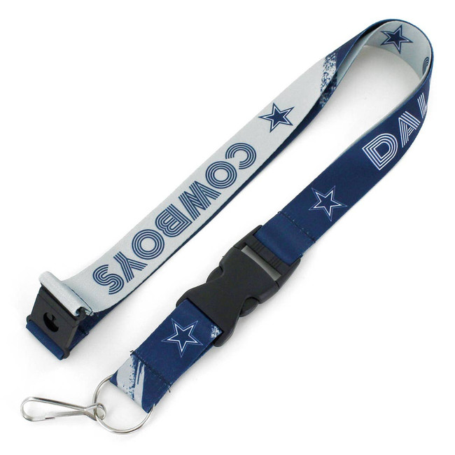 NFL Dallas Cowboys Crossfade Lanyard Keychain ID Holder NFL Fan Accessory
