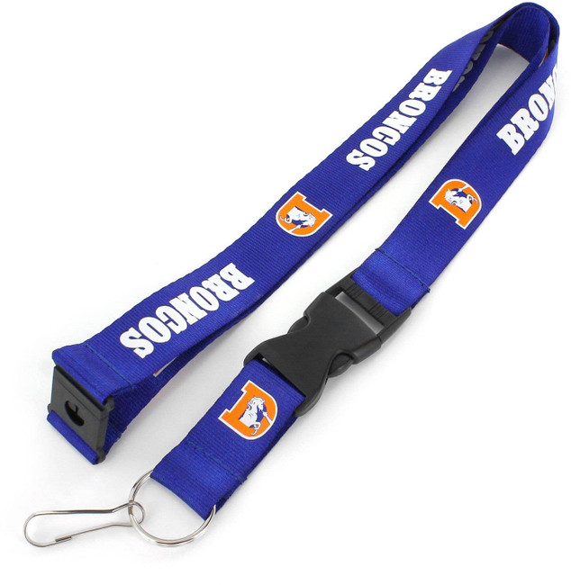 NFL Denver Broncos Throwback Lanyard Keychain ID Holder NFL Fan Accessory