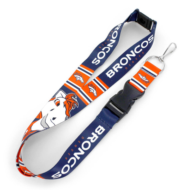 NFL Denver Broncos Mascot Lanyard Keychain ID Holder NFL Fan Accessory