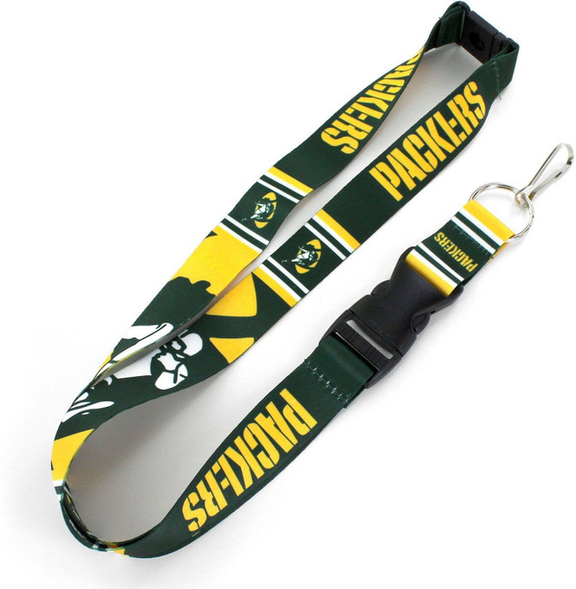 NFL Green Bay Packers Mascot Lanyard Keychain ID Holder NFL Fan Accessory