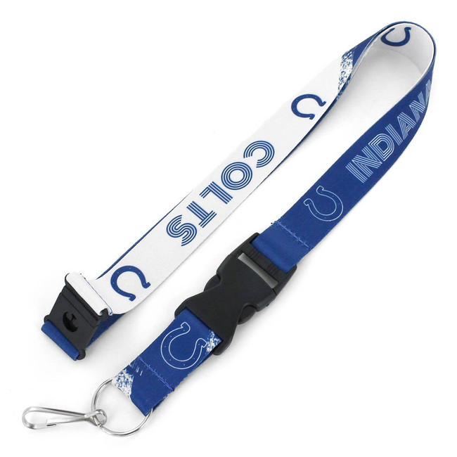 NFL Indianapolis Colts Crossfade Lanyard Keychain ID Holder NFL Fan Accessory