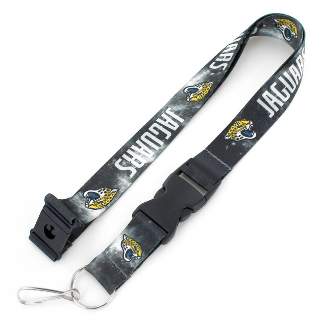 NFL Jacksonville Jaguars Galaxy Lanyard Keychain ID Holder NFL Fan Accessory