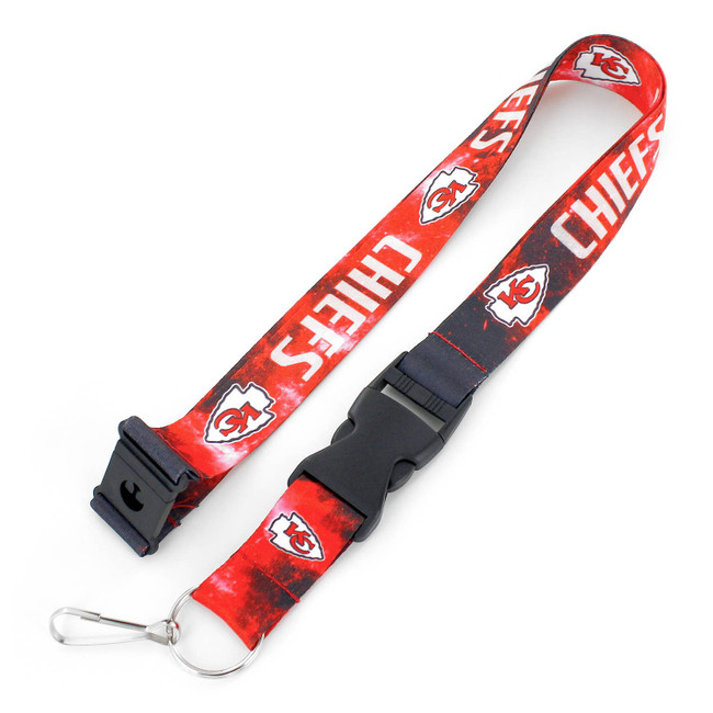 NFL Kansas City Chiefs Galaxy Lanyard Keychain ID Holder NFL Fan Accessory
