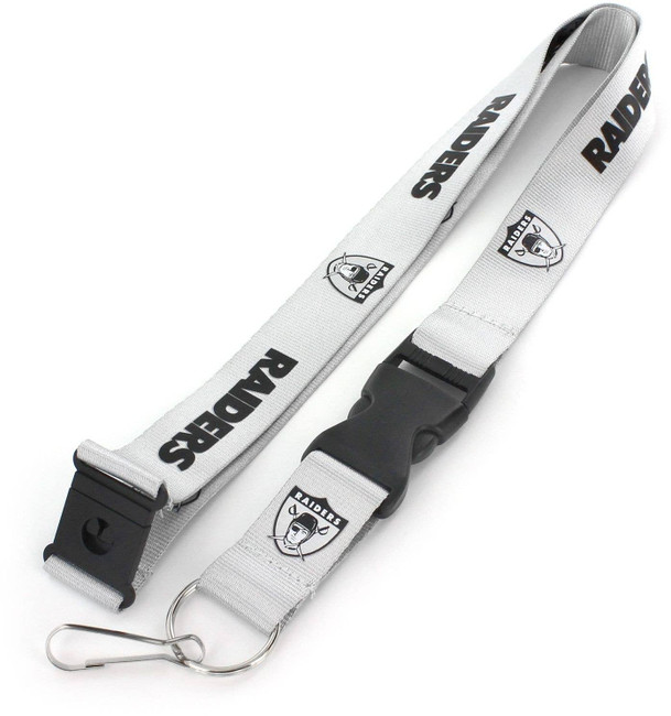 NFL Las Vegas Raiders Throwback Lanyard Keychain ID Holder NFL Fan Accessory