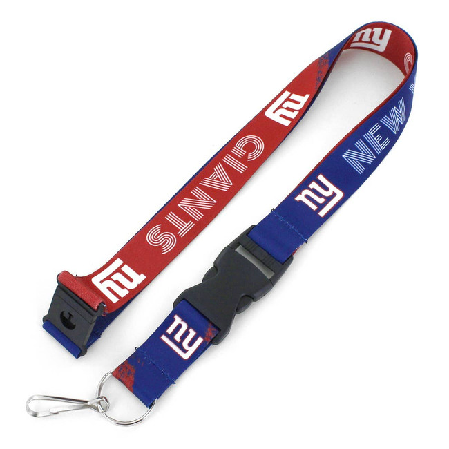 NFL New York Giants Crossfade Lanyard Keychain ID Holder NFL Fan Accessory