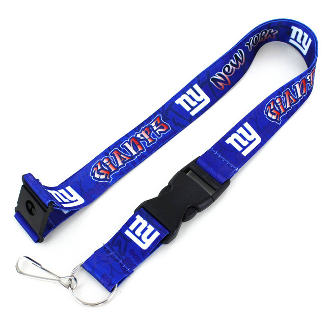 NFL New York Giants Graffiti Lanyard Keychain ID Holder NFL Fan Accessory