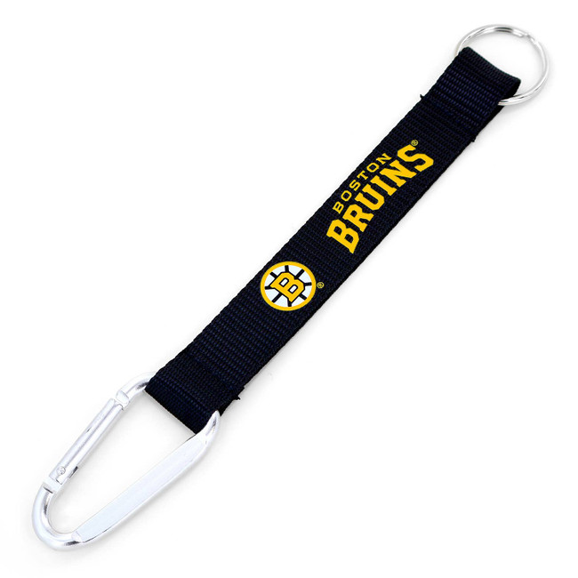 NHL Boston Bruins Carabiner Lanyard Keychain ID Holder NHL Fan Accessory Keychain
