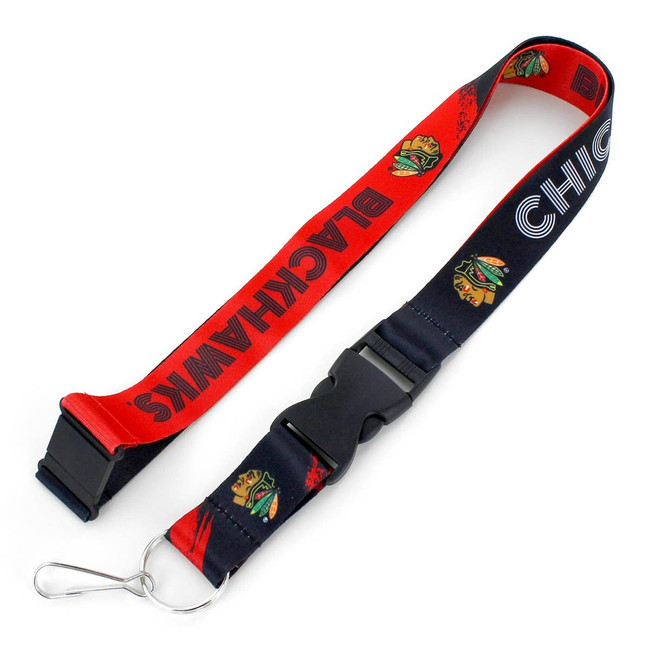 NHL Chicago Blackhawks Crossfade Lanyard Keychain ID Holder NHL Fan Accessory