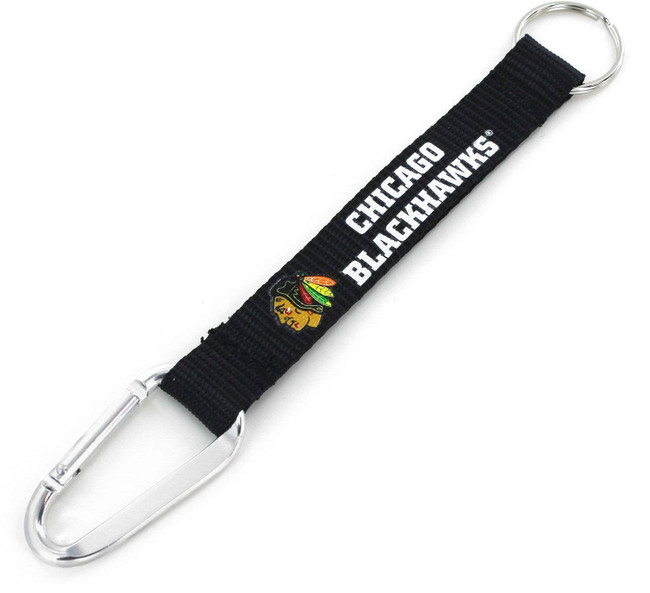 NHL Chicago Blackhawks Carabiner Lanyard Keychain ID Holder NHL Fan Accessory Keychain