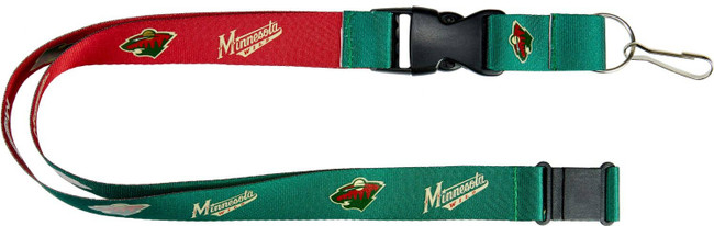 NHL Minnesota Wild Reversible Lanyard Keychain ID Holder NHL Fan Accessory
