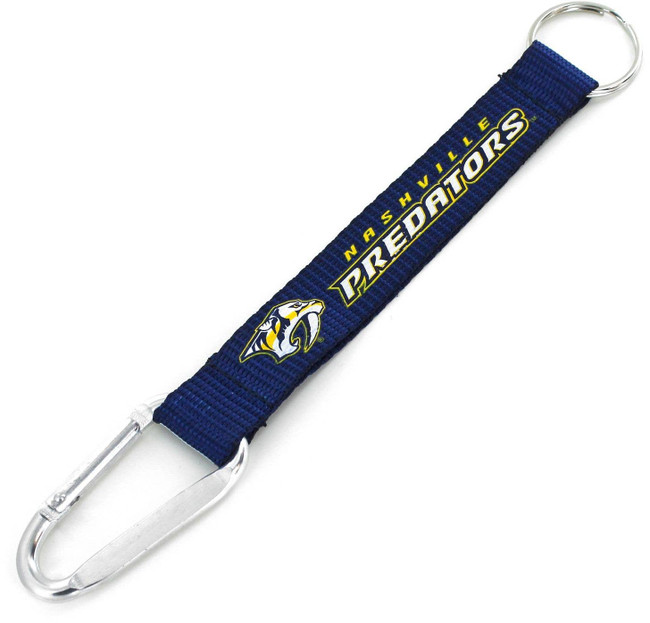 NHL Nashville Predators Carabiner Lanyard Keychain ID Holder NHL Fan Accessory Keychain