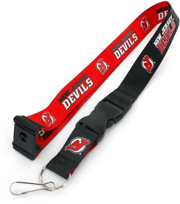NHL New Jersey Devils Reversible Lanyard Keychain ID Holder NHL Fan Accessory