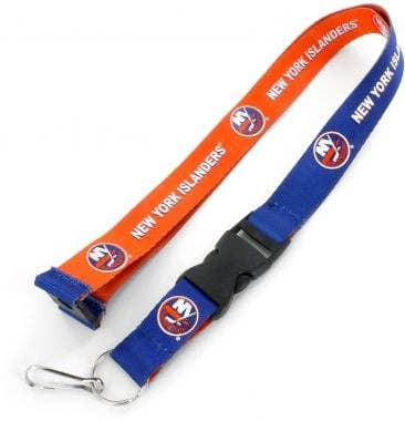 NHL New York Islanders Reversible Lanyard Keychain ID Holder NHL Fan Accessory