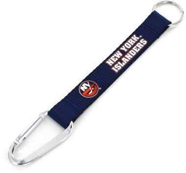 NHL New York Islanders Carabiner Lanyard Keychain ID Holder NHL Fan Accessory Keychain