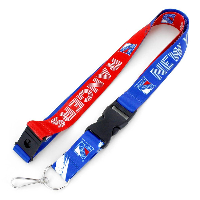 NHL New York Rangers Crossfade Lanyard Keychain ID Holder NHL Fan Accessory
