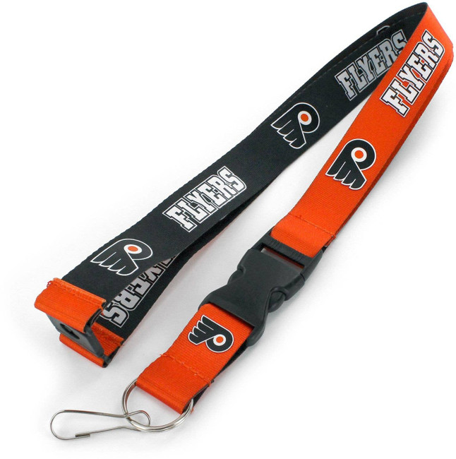 NHL Philadelphia Flyers Reversible Lanyard Keychain ID Holder NHL Fan Accessory