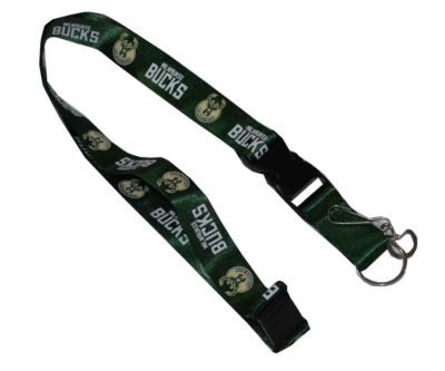 Milwaukee Bucks Lanyard Keychain ID Holder NBA Fan Accessory Green