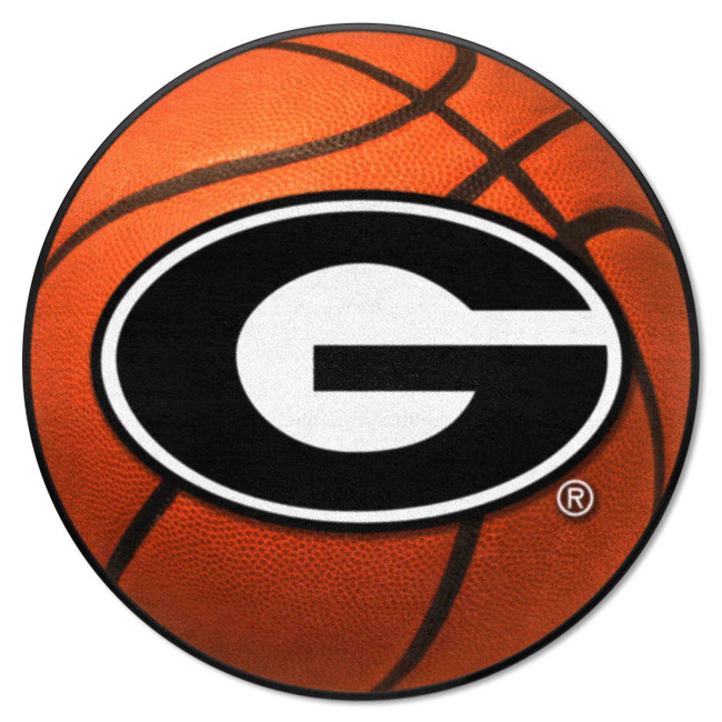 Georgia Bulldogs Basketball Rug - 27in. Diameter C