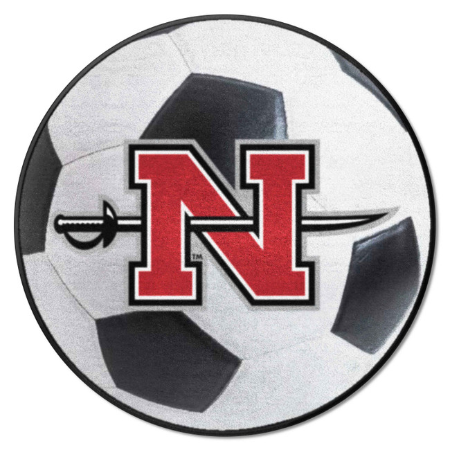 Nicholls State Colonels Soccer Ball Rug - 27in. Diameter