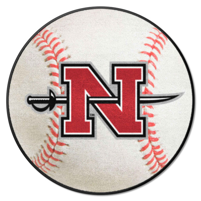Nicholls State Colonels Baseball Rug - 27in. Diameter