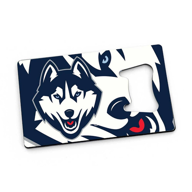 NCAA Connecticut Huskies Credit Card Bottle Opener Magnet