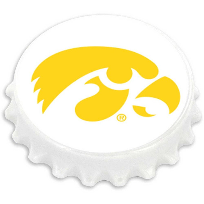 NCAA Iowa Hawkeyes Bottle Cap Bottle Opener Magnet
