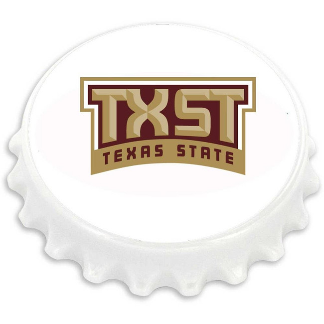 NCAA Texas State Bobcats Bottle Cap Bottle Opener Magnet
