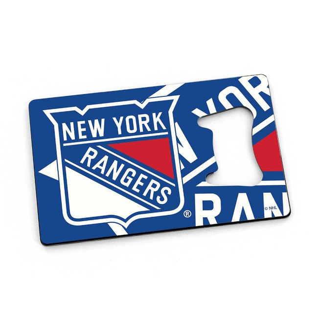 NHL New York Rangers Credit Card Bottle Opener Magnet