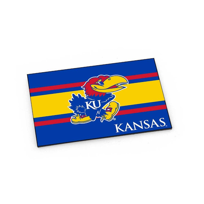 NCAA Kansas Jayhawks Striped Magnet