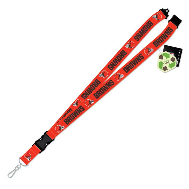Cleveland Browns Team Logo Lanyard Keychain ID Holder NFL Fan Accessory