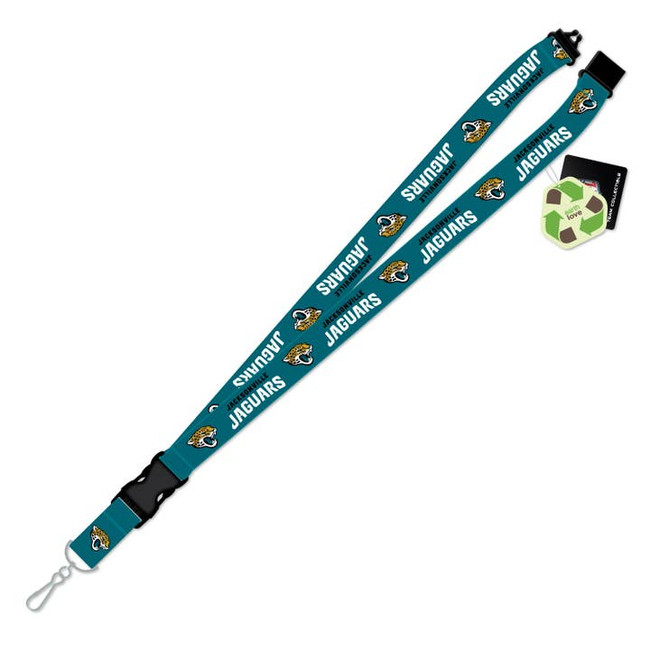 Jacksonville Jaguars Team Logo Lanyard Keychain ID Holder NFL Fan Accessory