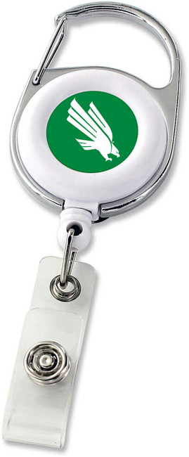 NCAA North Texas Mean Green Deluxe Clip Badge Reel