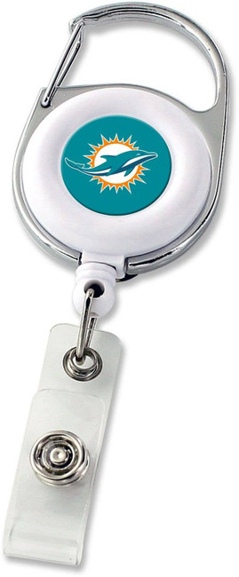 NFL Miami Dolphins Deluxe Clip Badge Reel