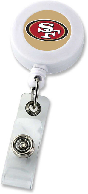 NFL San Francisco 49ers Badge Reel, White