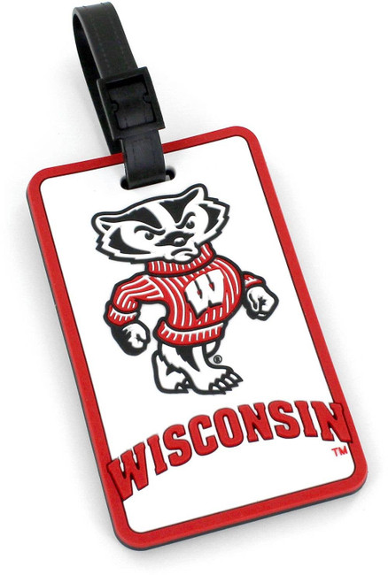 NCAA Wisconsin Badgers "Bucky" Soft Luggage Tag