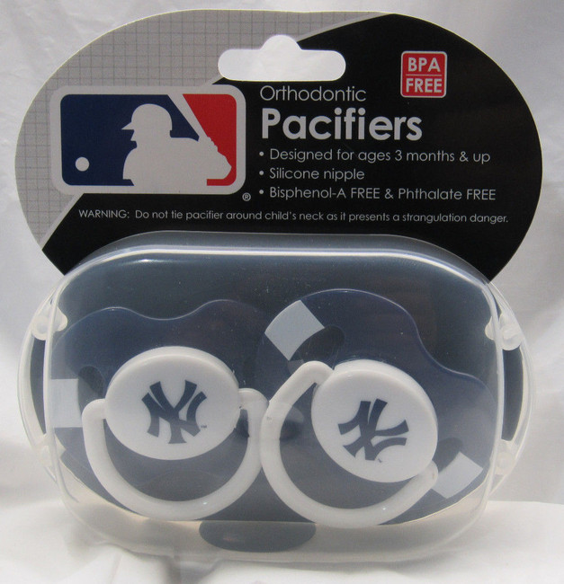 New York Yankees Baby Pacifiers 2pk