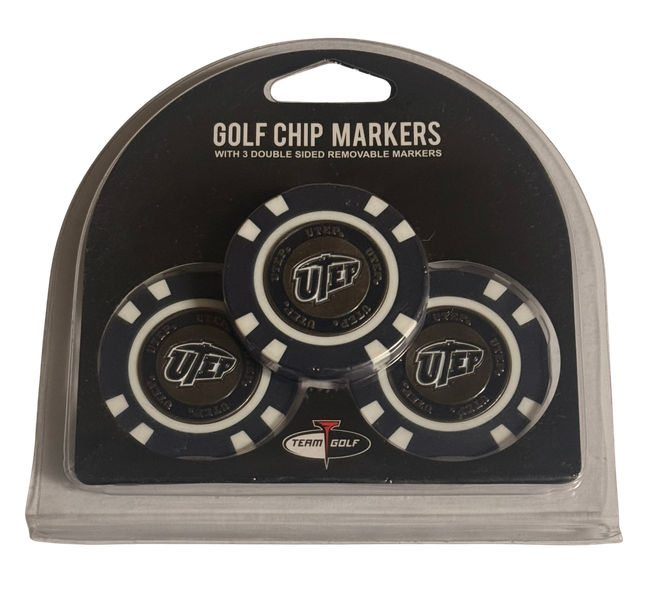 UTEP Miners 3 Pack Golf Chip Ball Markers