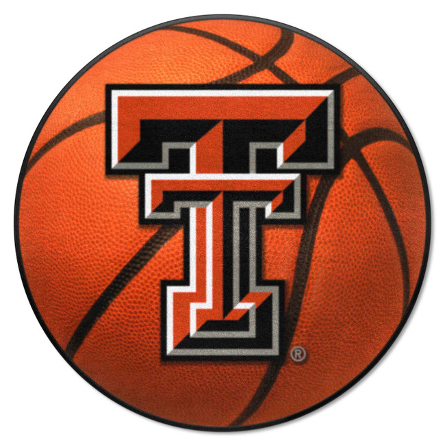 Texas Tech Red Raiders Basketball Rug - 27in. Diameter A