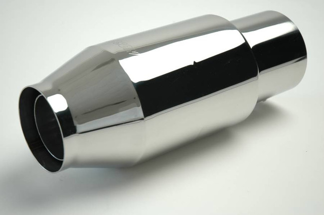 Gibson Stainless Steel Clamp-On Marine Exhaust Bullet Muffler – 4" Diameter – 110001