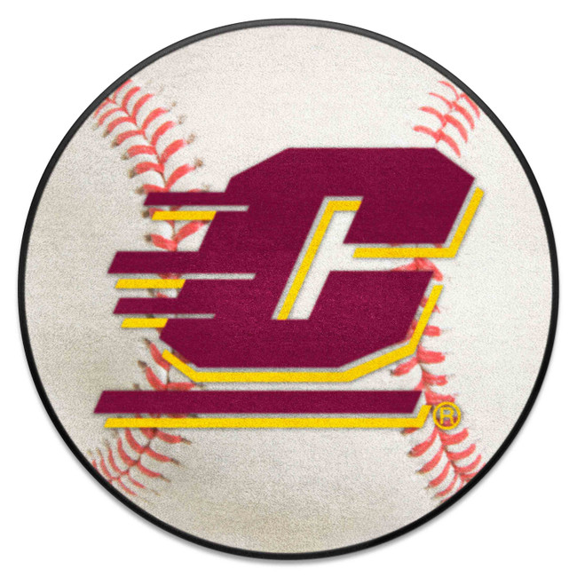 Central Michigan Chippewas Baseball Rug - 27in. Diameter