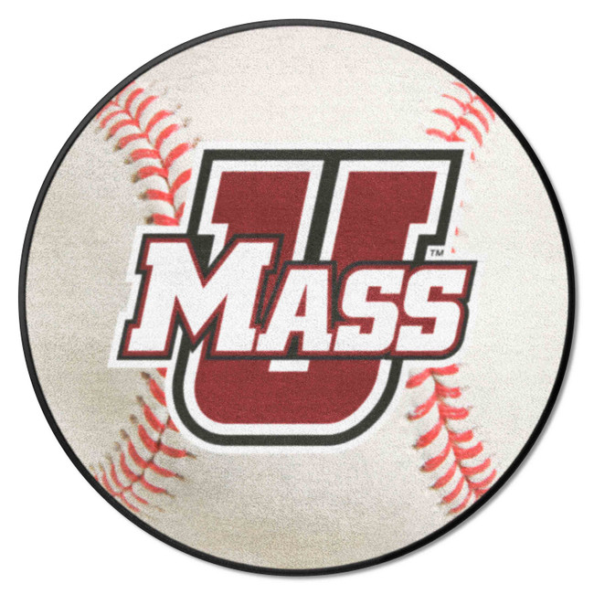 UMass Minutemen Baseball Rug - 27in. Diameter