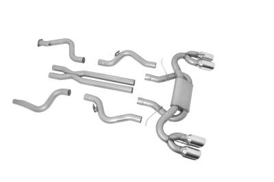 Gibson Cat-Back Performance Exhaust 2016–2024 Chevy Camaro SS 6.2L Dual Stainless (Quad Tips) – 620006