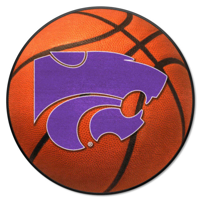 Kansas State Wildcats Basketball Rug - 27in. Diameter A