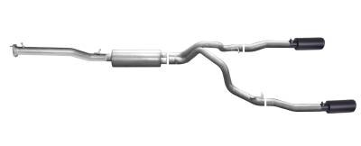 Gibson Cat-Back Exhaust for 2014–2018 Chevy Silverado / GMC Sierra 1500 5.3L – Dual Split Black (65661B)